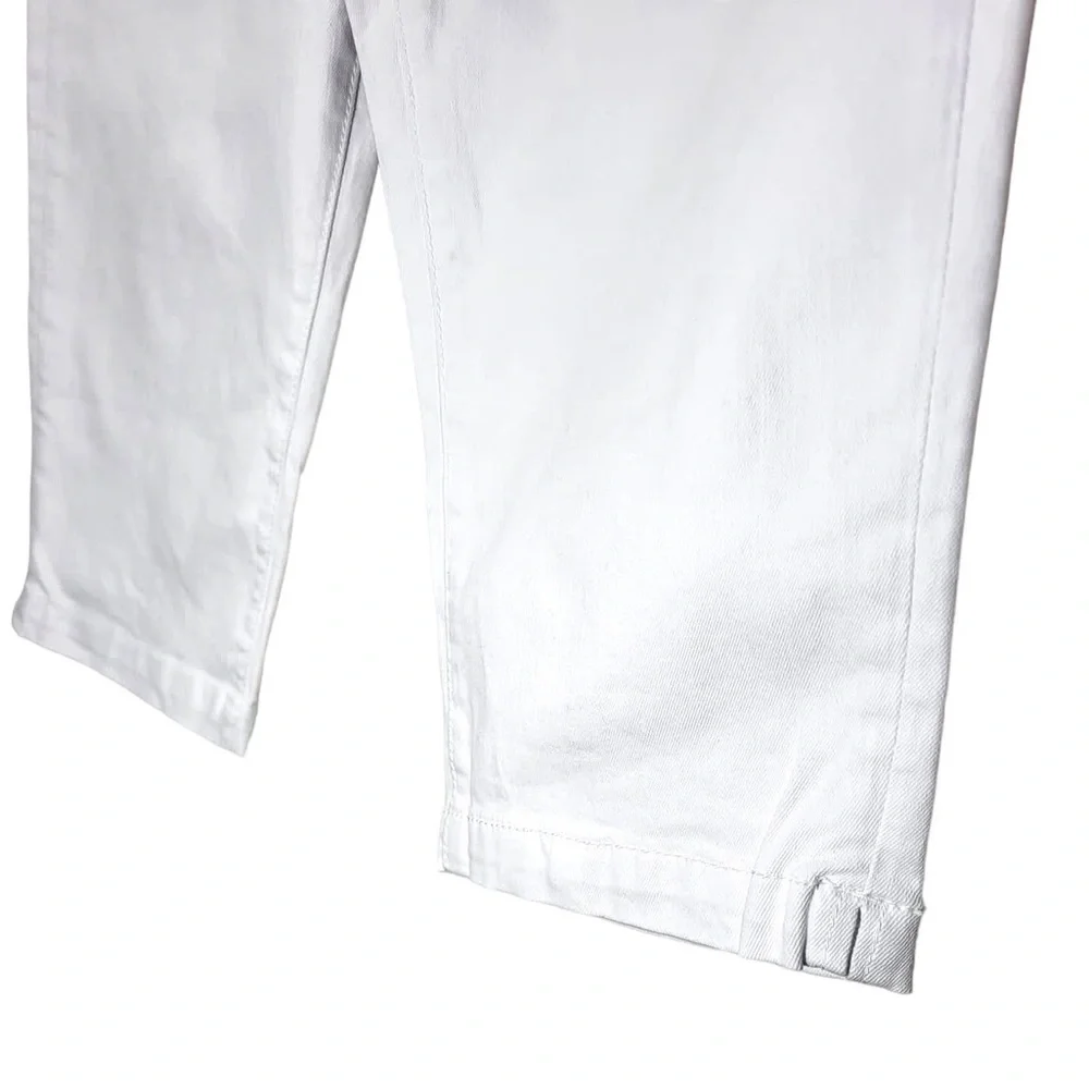 NWT Seven7 Audrey Mid-Rise Skimmer Capris in White - Picture 4 of 10
